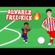 ALVAREZ FREE-KICK vs BARCELONA Barca 0-2 Atletico Madrid Champions League Highlights