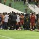 Brawl erupts after South American cup match with 17 red cards issued and police forced to intervene