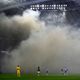Fire at major 50,000-capacity football stadium as fans evacuated and smoke fills arena