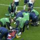 BREAKING Tottenham star stretchered off with 'serious leg injury' as fears over career made