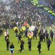 Rangers fans storm pitch as flares thrown after Celtic penalty shootout chaos